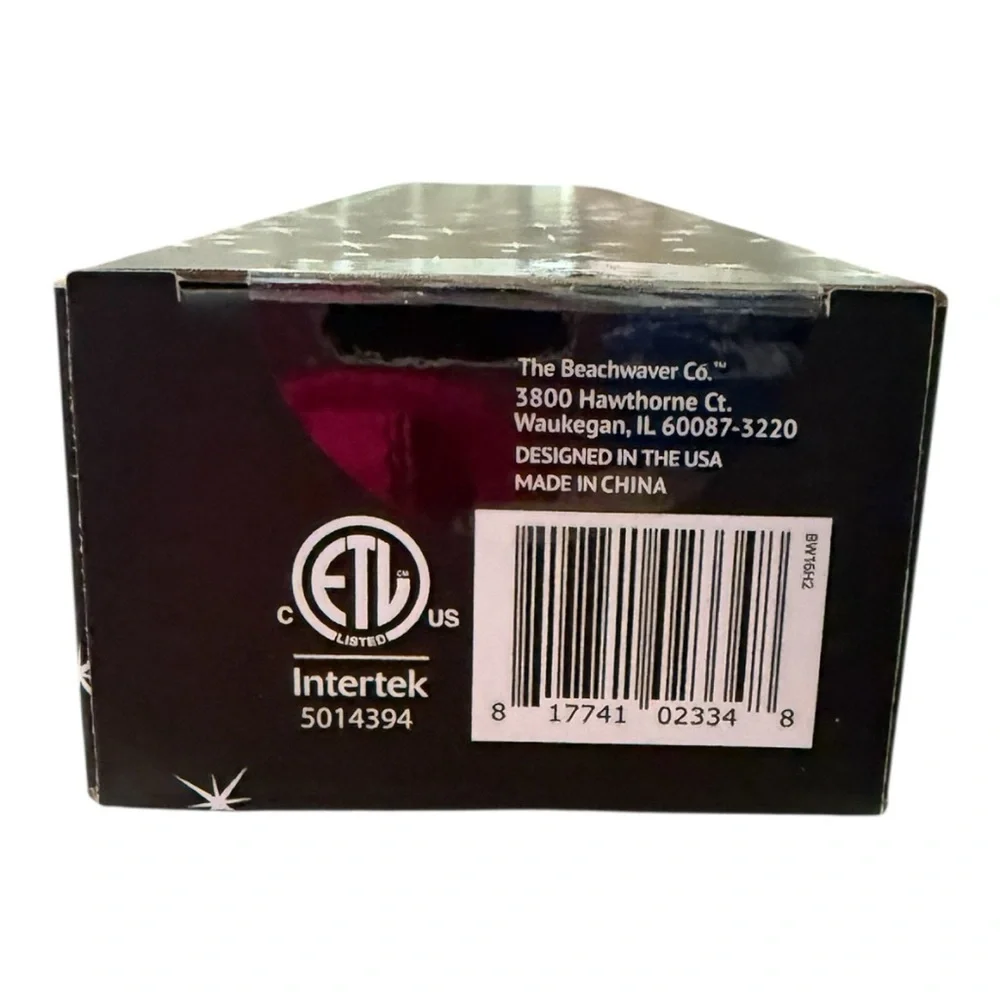 Beachwaver B1 Curling Iron – Black Glitter (New & Sealed)